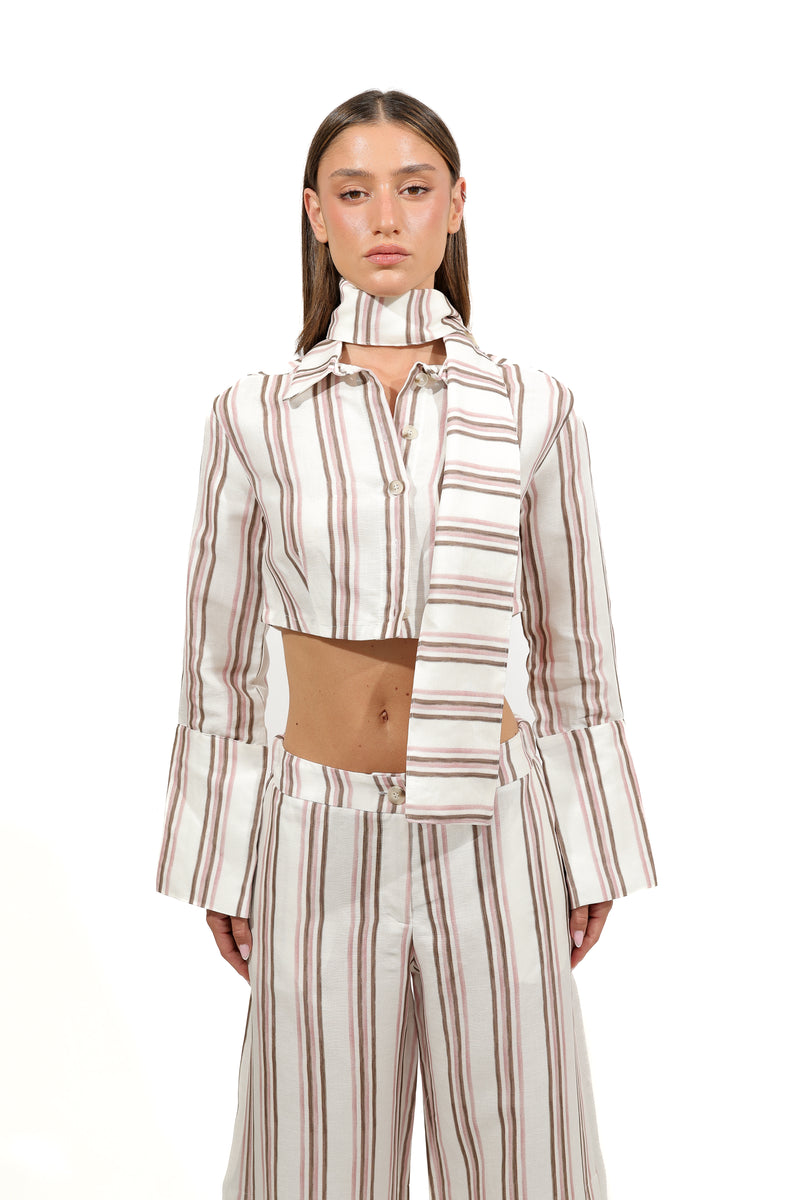 Linen Set- crop