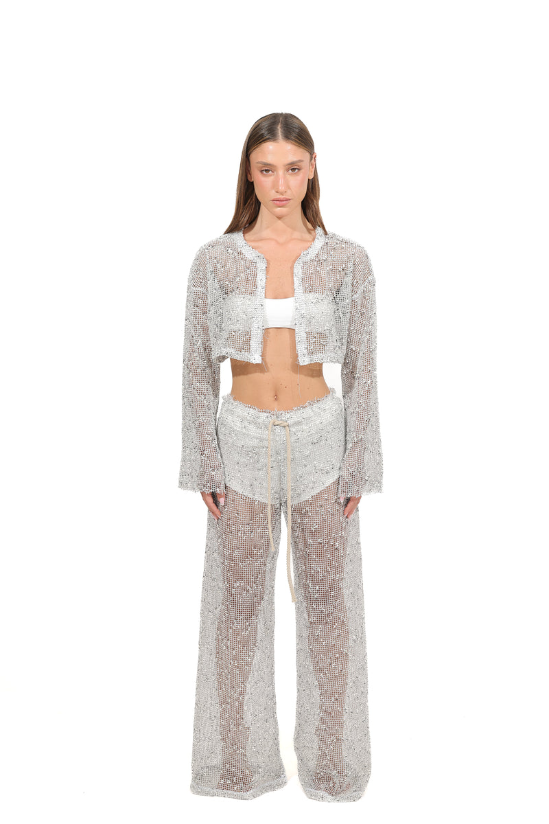 Boho net crop set