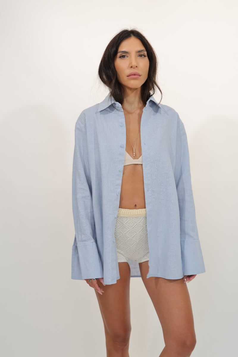 Boho crochet nano shorts