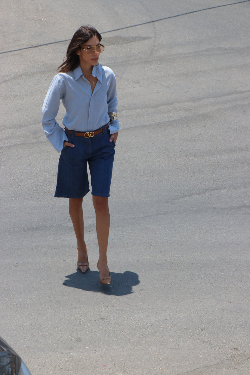 The Denim Power Shorts